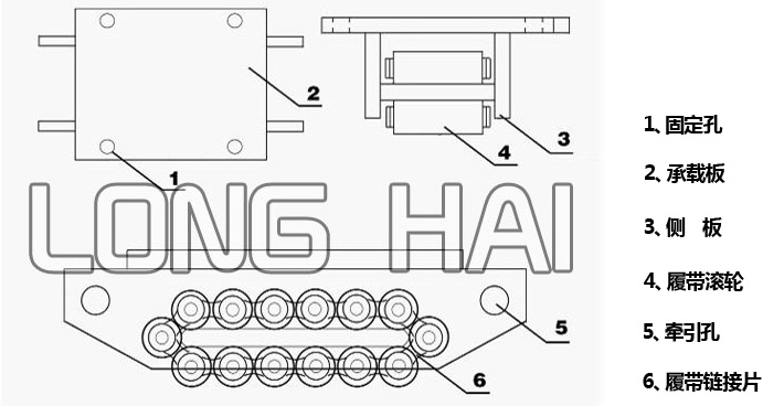LHRA型履带式搬运小坦克结构图