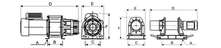 KDJ型电动卷扬机结构尺寸图片