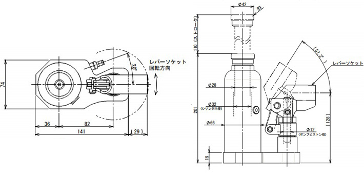 ED-40液压千斤顶结构尺寸图片