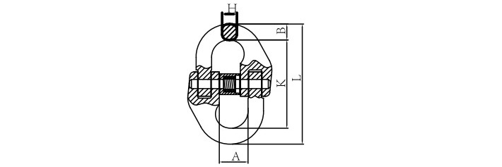 SLR074 80级双环扣结构尺寸图片
