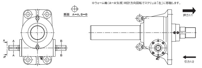 PR型标准涡轮千斤顶结构图