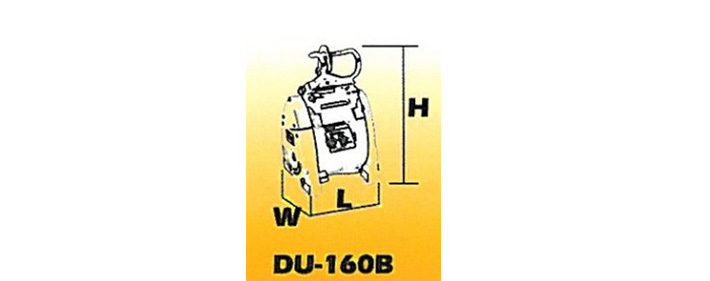 DU-160B小金刚电动葫芦结构尺寸图片