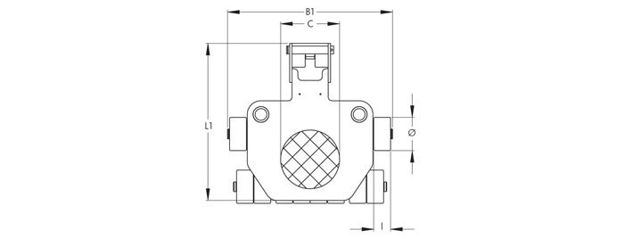 德国JLF万向搬运小坦克结构尺寸图片