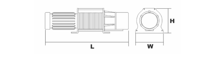 DU-215小型卷扬机结构尺寸图片