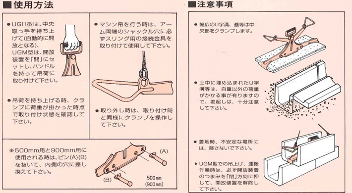 UGH型鹰牌U字槽用夹钳使用方法与注意事项