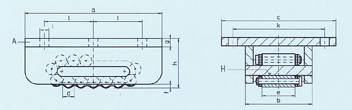德国A系列滚轮搬运车结构尺寸图片
