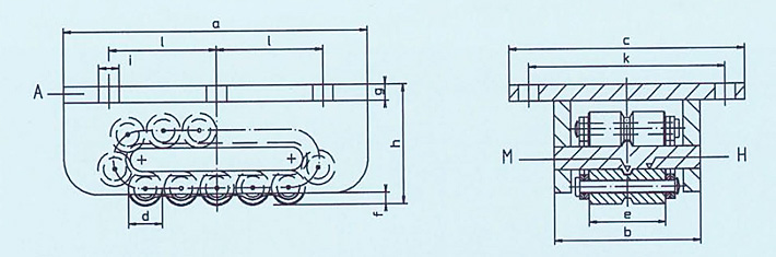 德国AM系列重物移运器结构尺寸图片