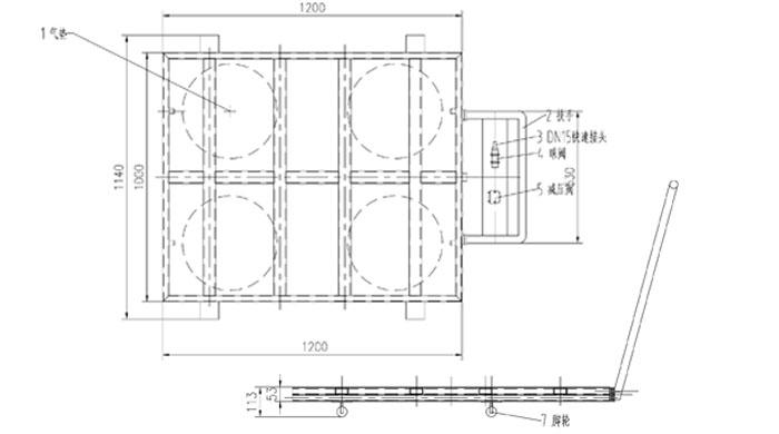 气垫平板搬运车结构图