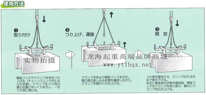 EVGH型鹰牌混凝土夹具使用方法