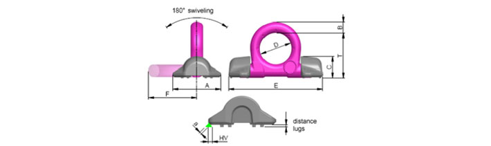 VRBG型路德螺栓型吊环参数图