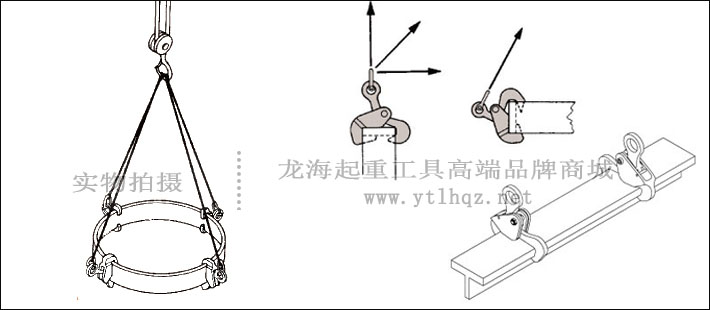 HV-26型三木钢板吊钳吊装示意图