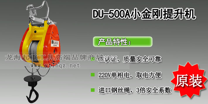 DU-500A小金刚提升机图片