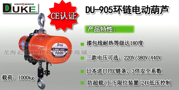DU-905环链电动葫芦图片