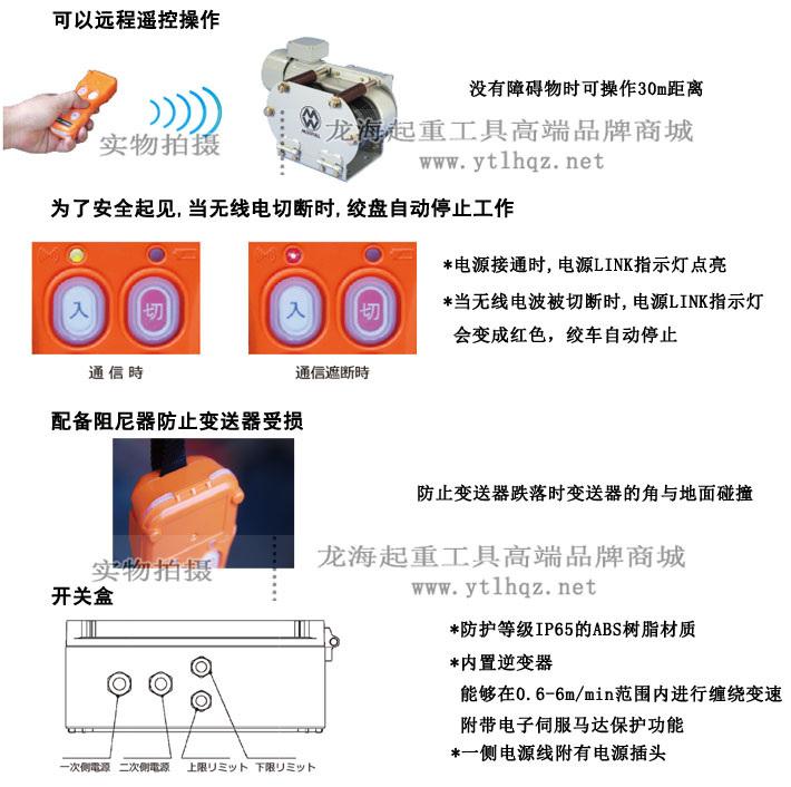 EMX型大力maxpull电动绞盘组成部件图解