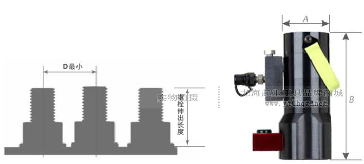 风电液压螺栓拉伸器尺寸图