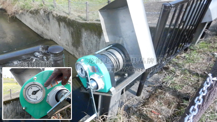 PNW型FUJI手摇绞盘用于灌溉渠开闭闸门案例实拍图一