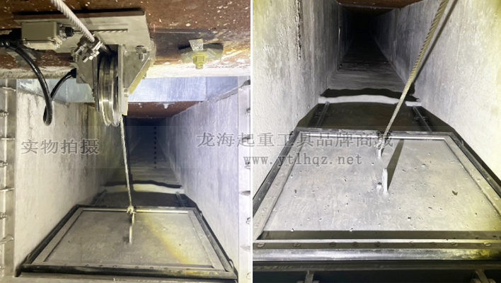 使用建筑卷扬机开闭防水闸门案例图一