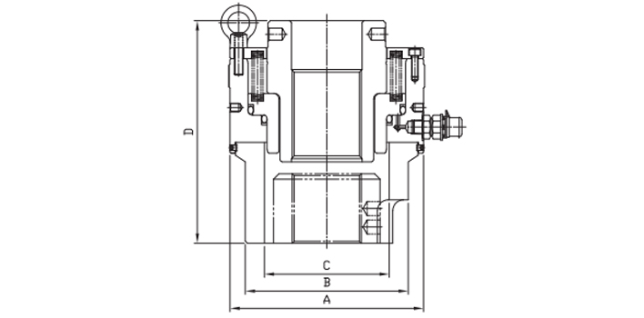 DBT-M液压螺栓拉伸器尺寸图