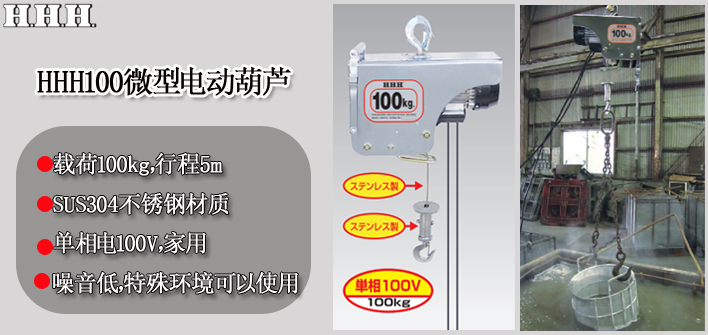 HHH100微型电动葫芦图片介绍